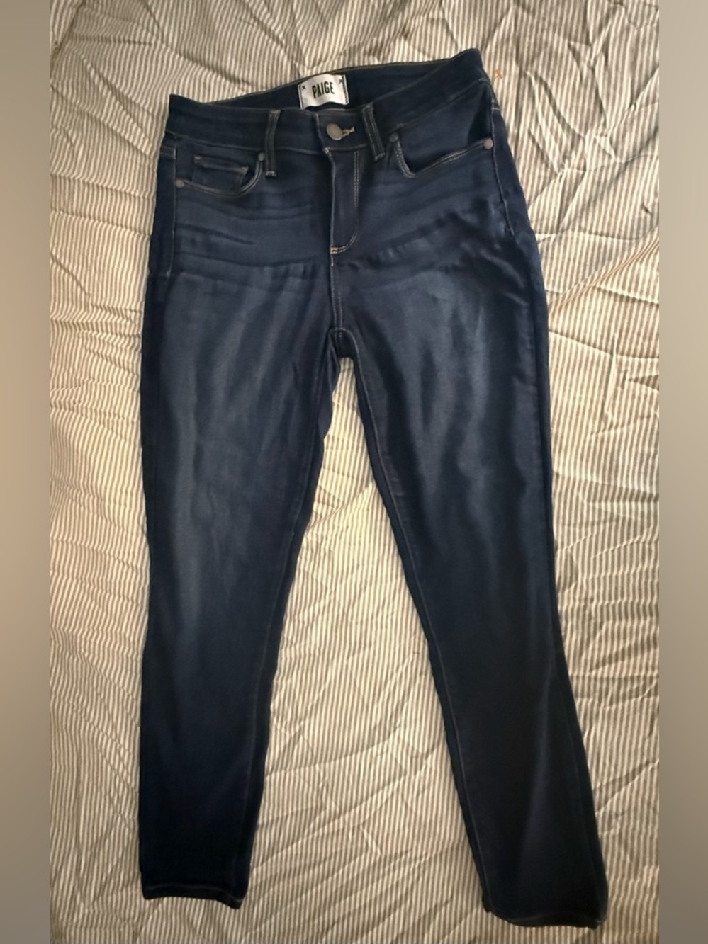 PAIGE Indigo Mid-Rise Skinny Jeans